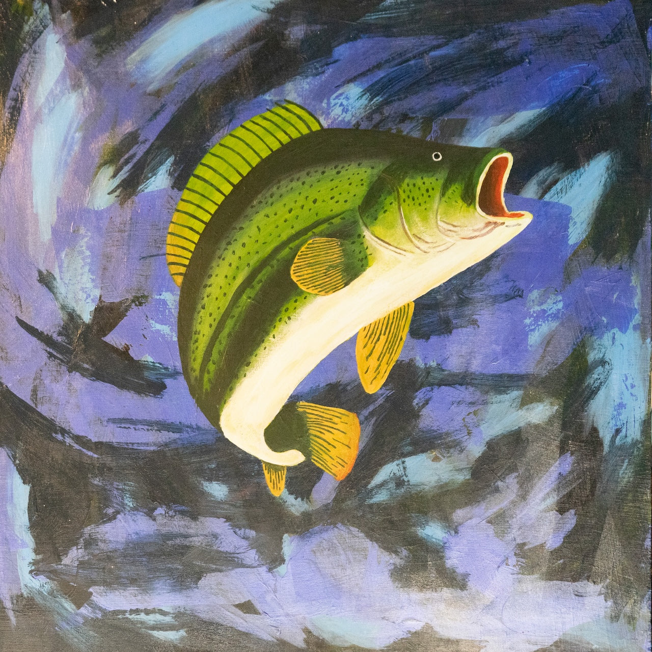 Bass Original Painting
